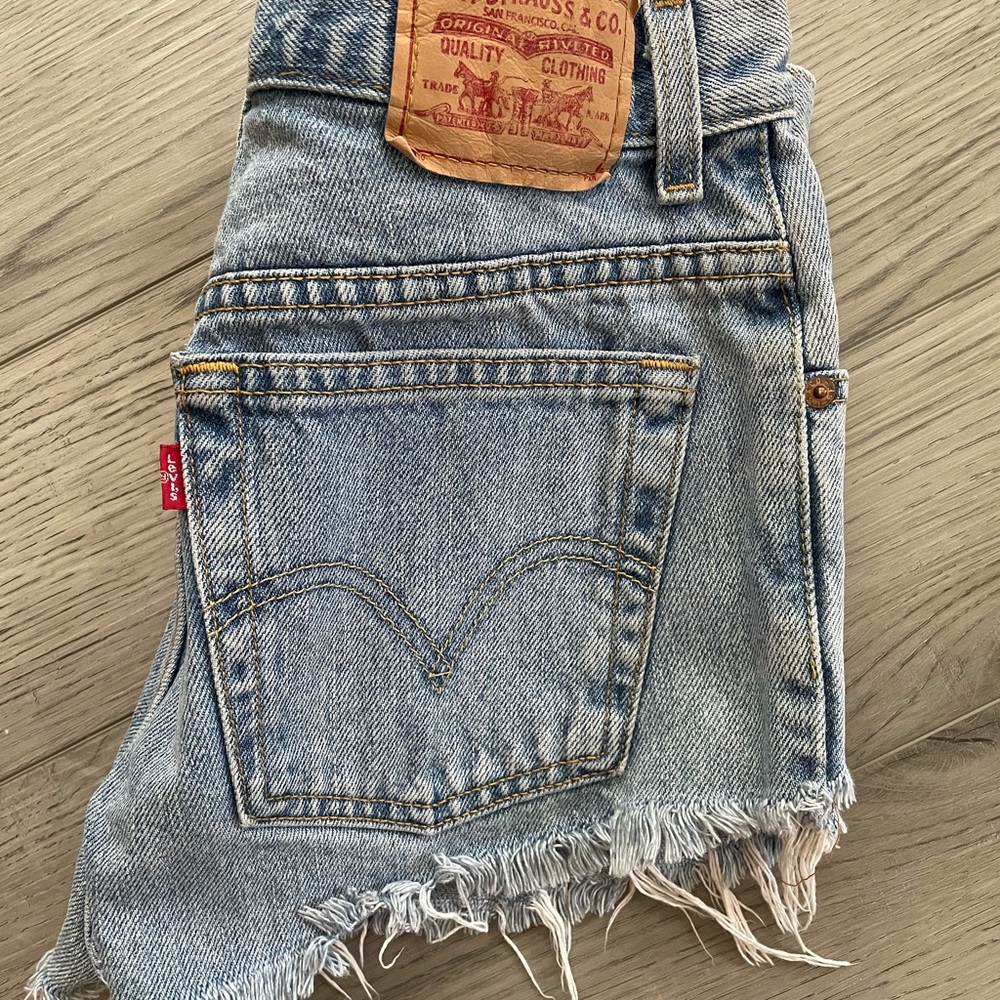 Denim reworked shorts